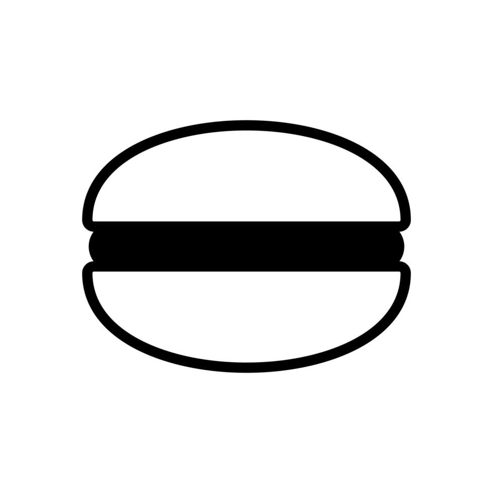 macaron icon symbol vector template