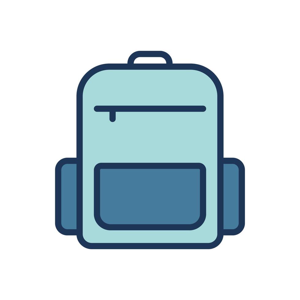 backpack icon symbol vector template