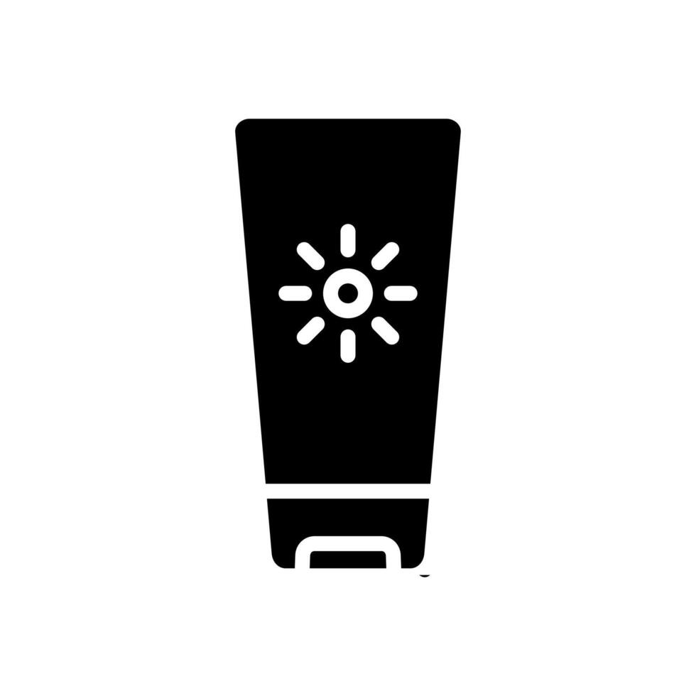 sunscreen icon symbol vector template