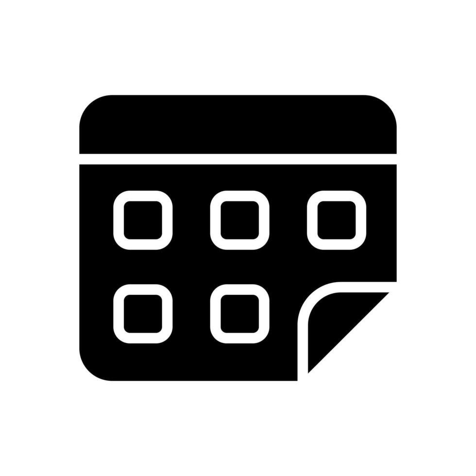 calendar icon symbol vector template