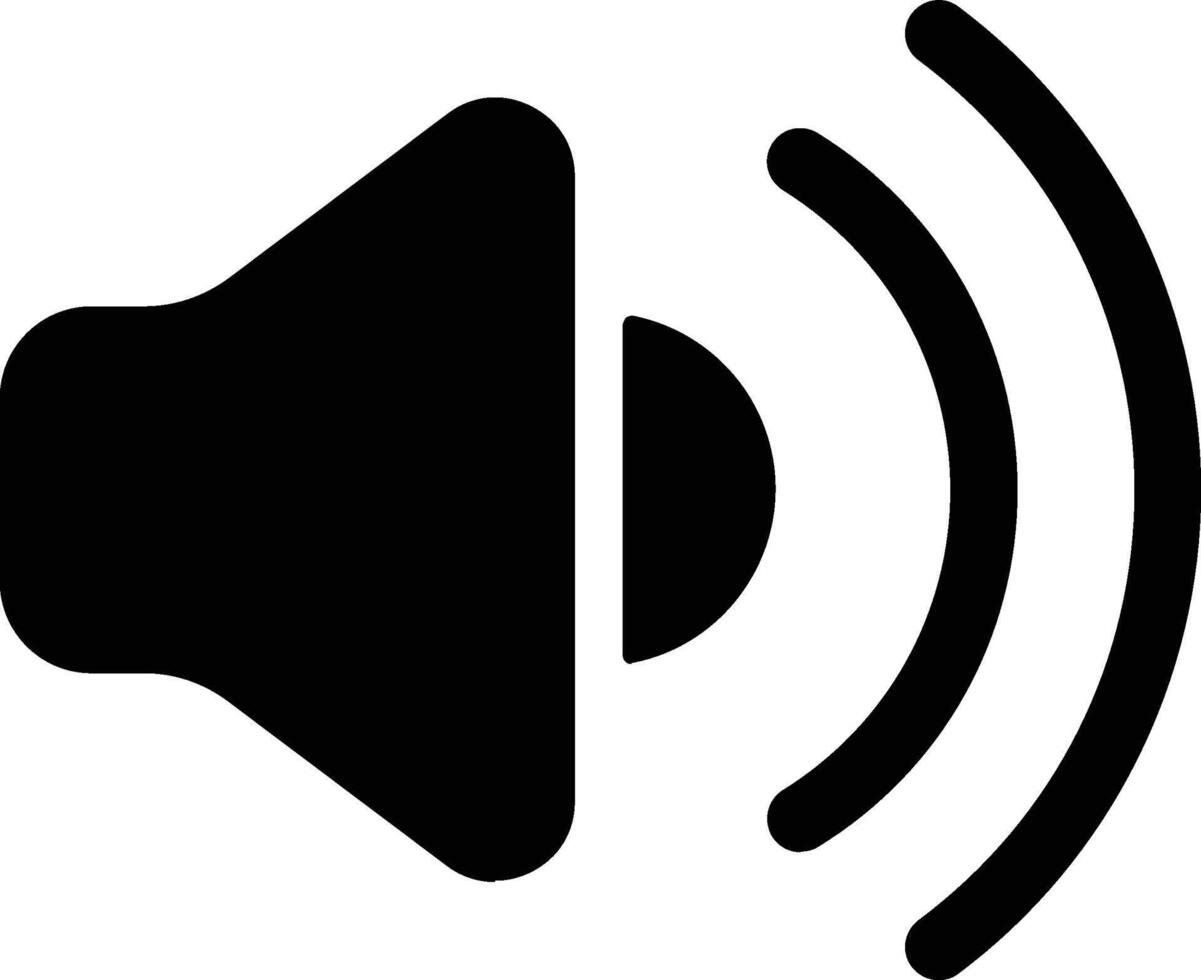Glyph Volume Icon vector