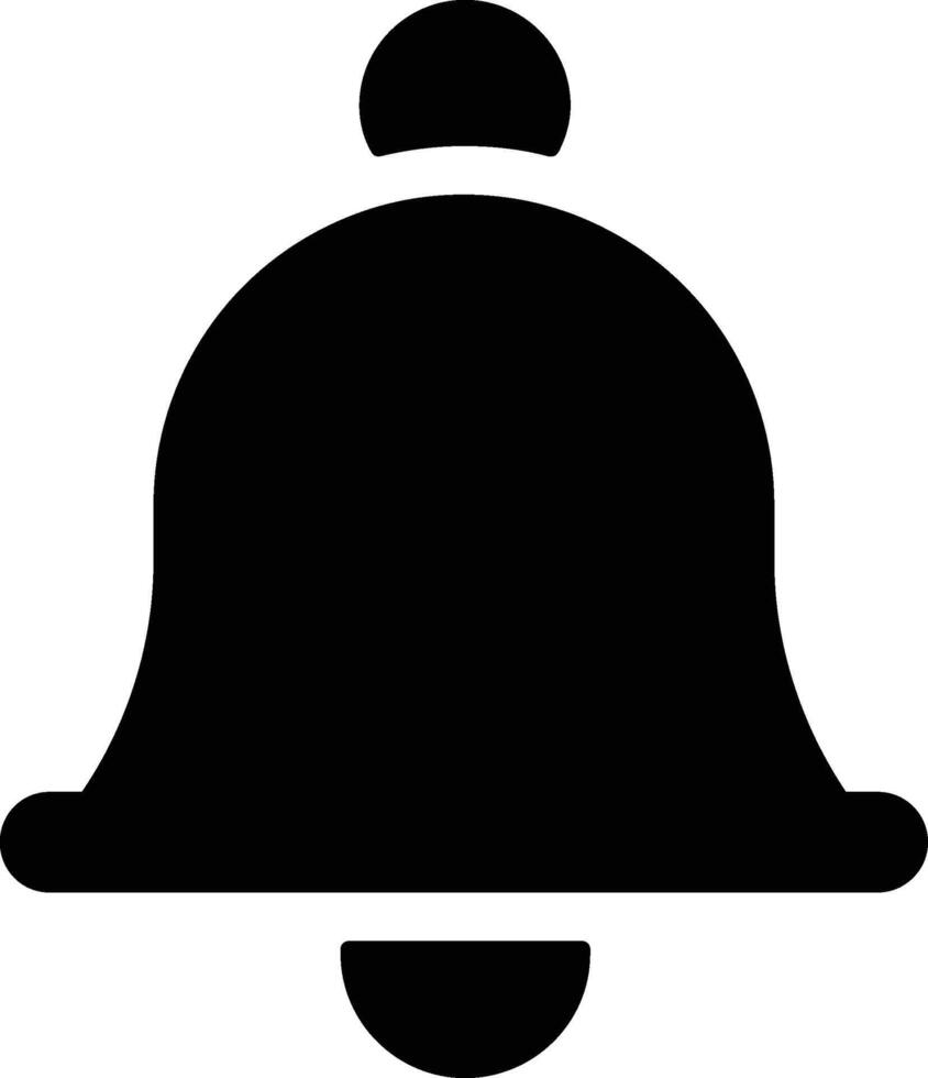Glyph Notification Icon vector