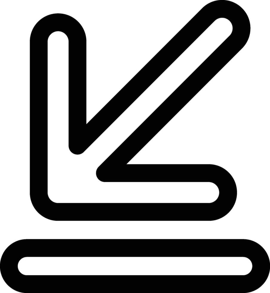 Outline Minimize Icon vector