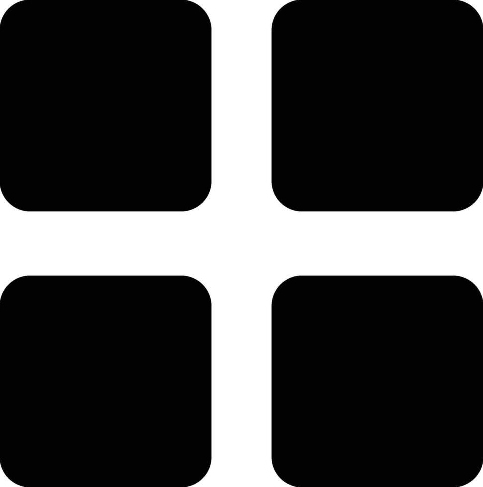 Glyph Menu Icon vector