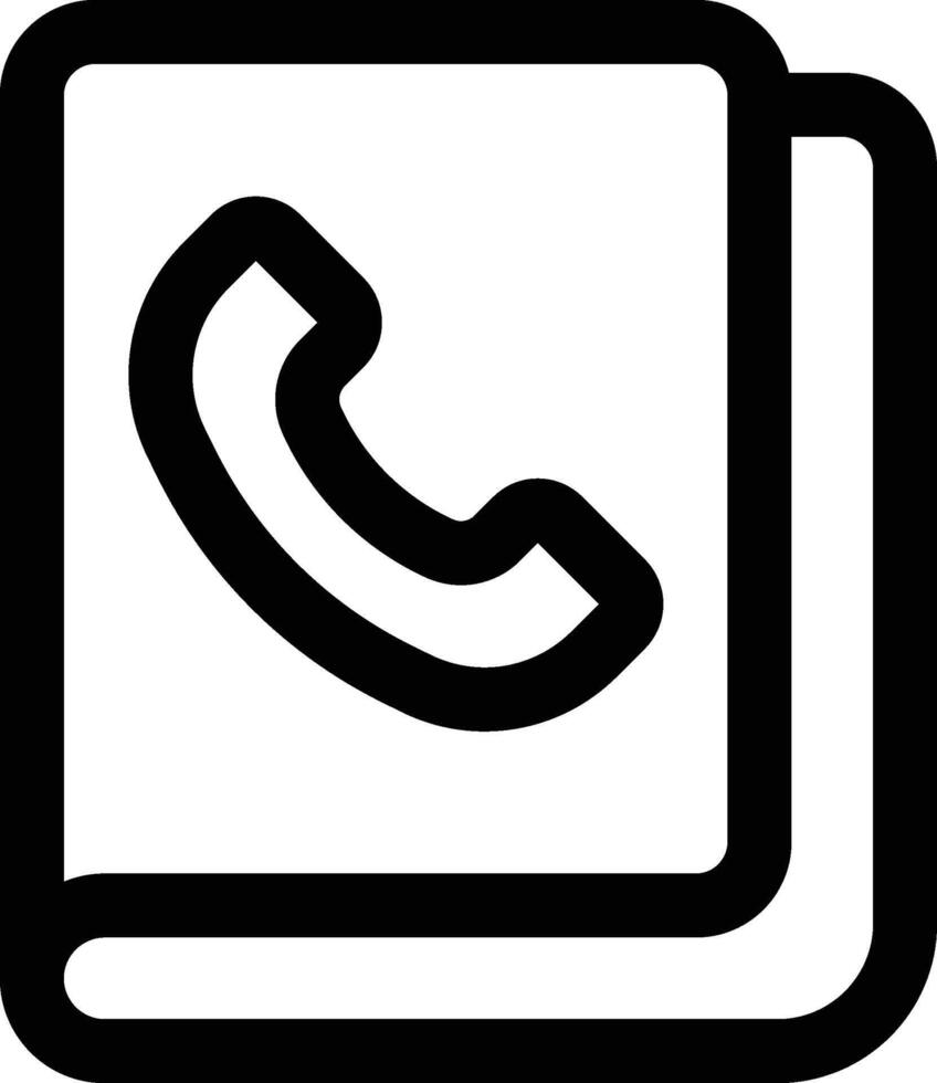 Outline Contact Icon vector