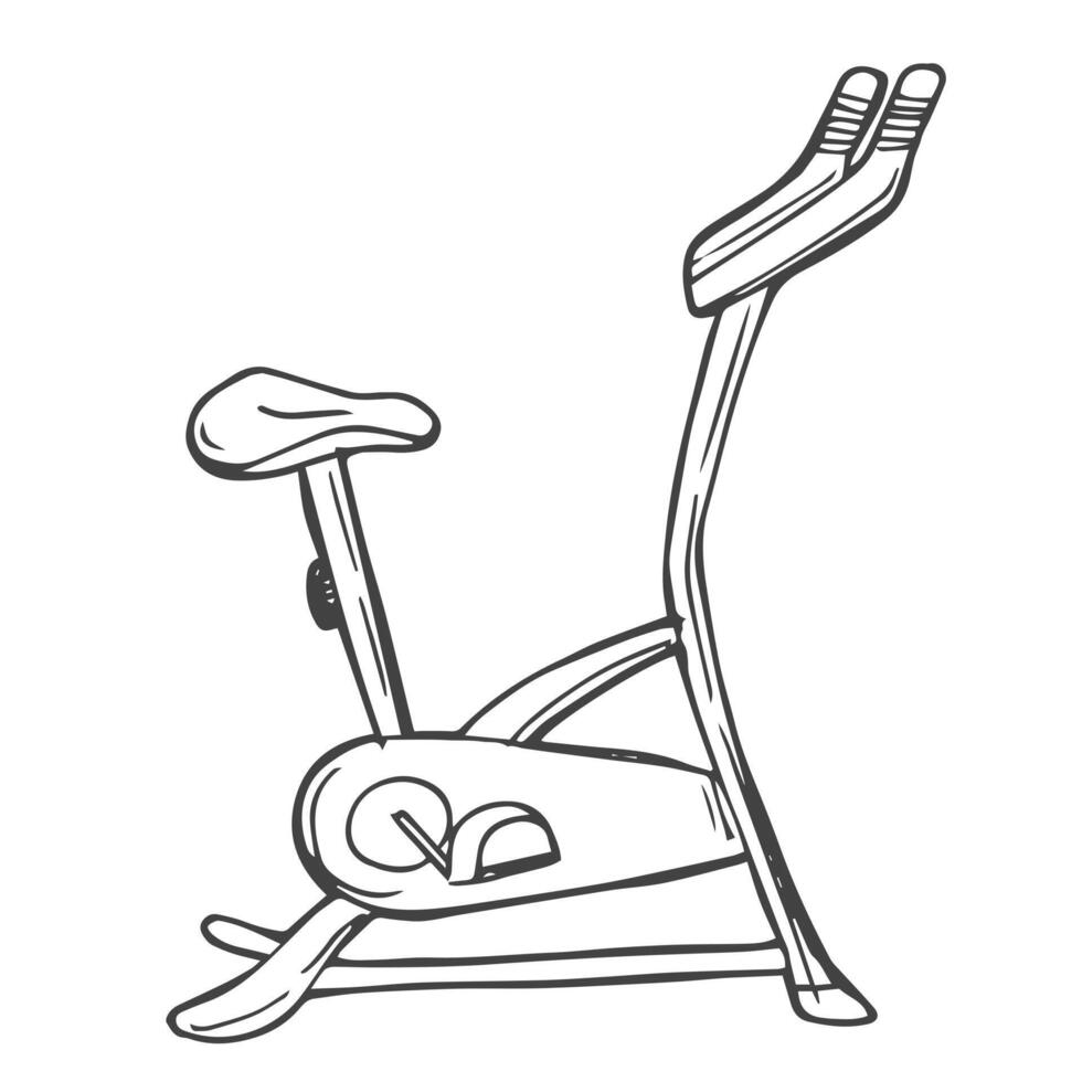 Exercise bike icon isolated vector graphics