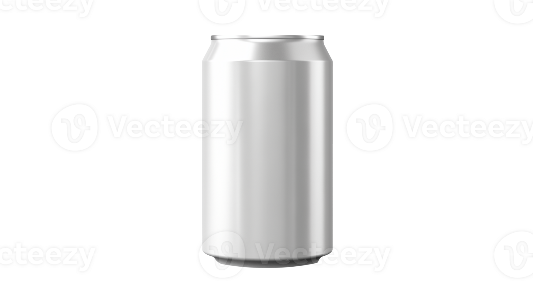ai generado aluminio lata Bosquejo. plata botella Bosquejo cortar afuera. soda lata Bosquejo en transparente antecedentes png
