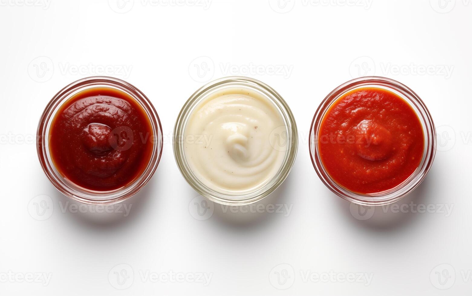 AI generated Sauce ideal with vegetable tomato Isolated on white background photo