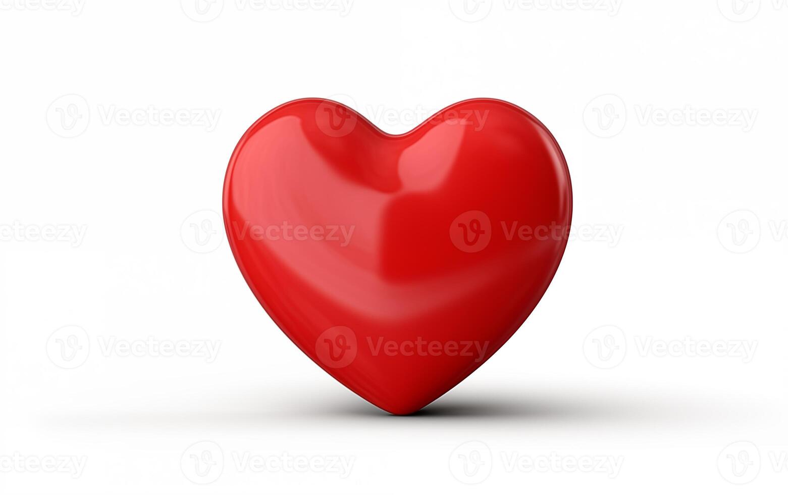 AI generated Hearts and balls for Valentine's Day on an isolated white background photo