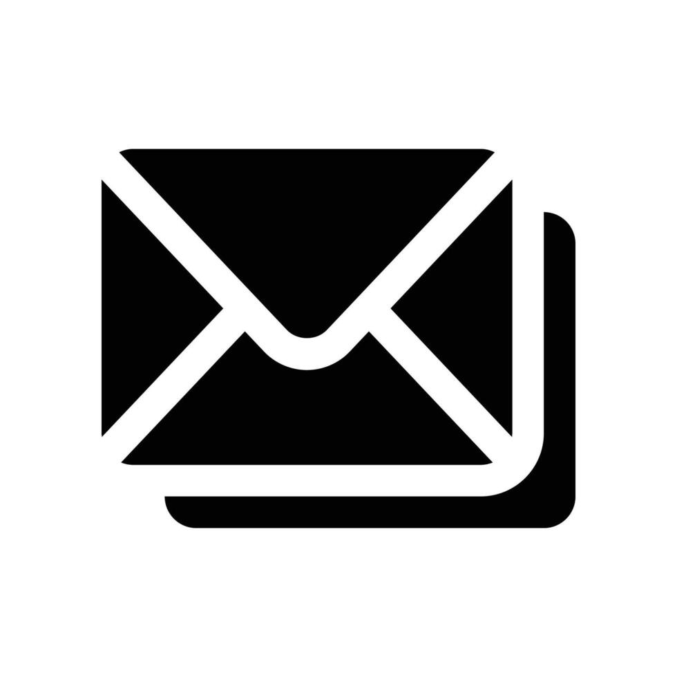 email icon. vector glyph icon for your website, mobile, presentation, and logo design.