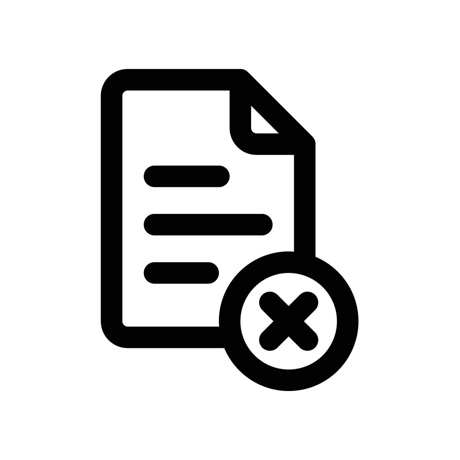 delete file icon. vector line icon for your website, mobile ...