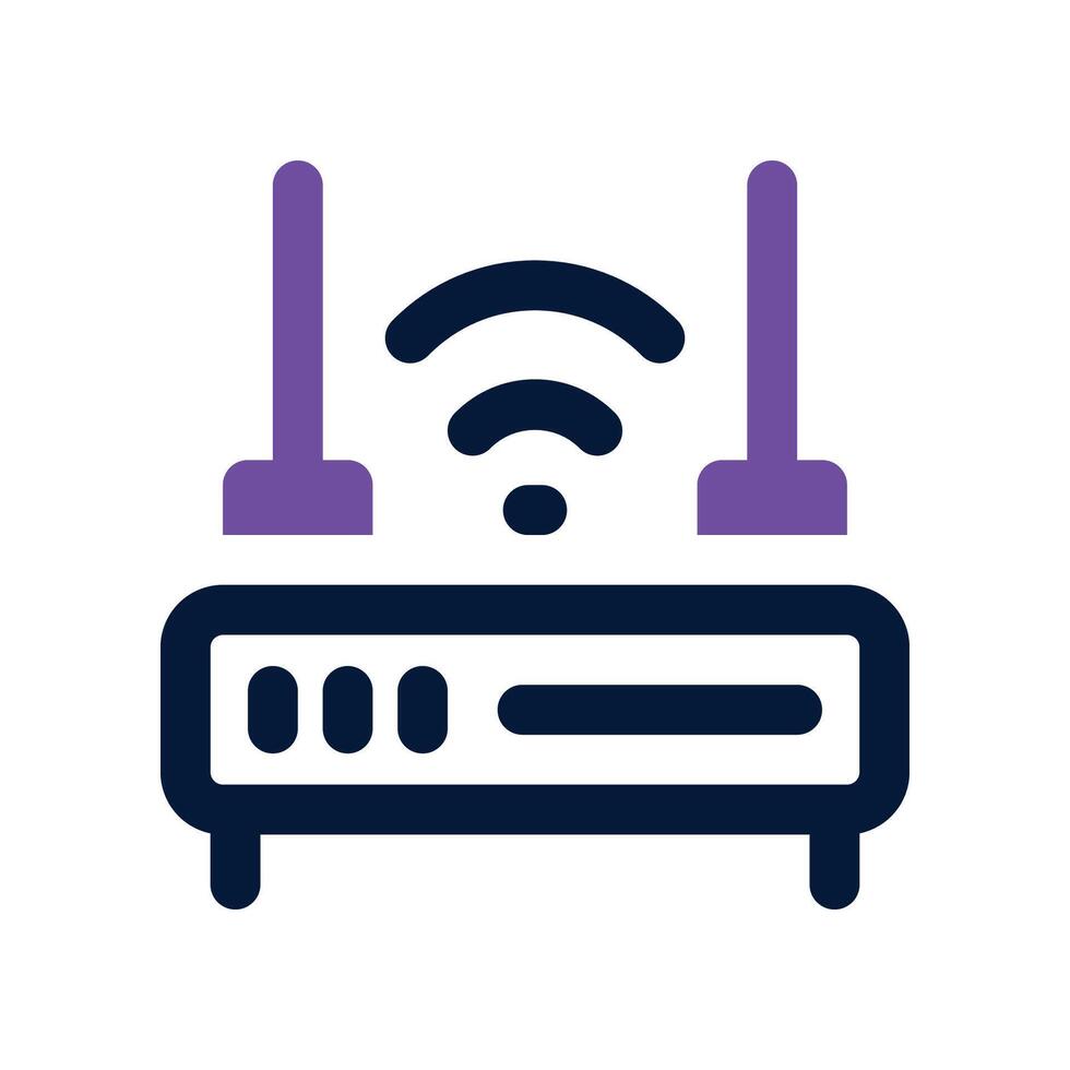 router icon. vector dual tone icon for your website, mobile, presentation, and logo design.