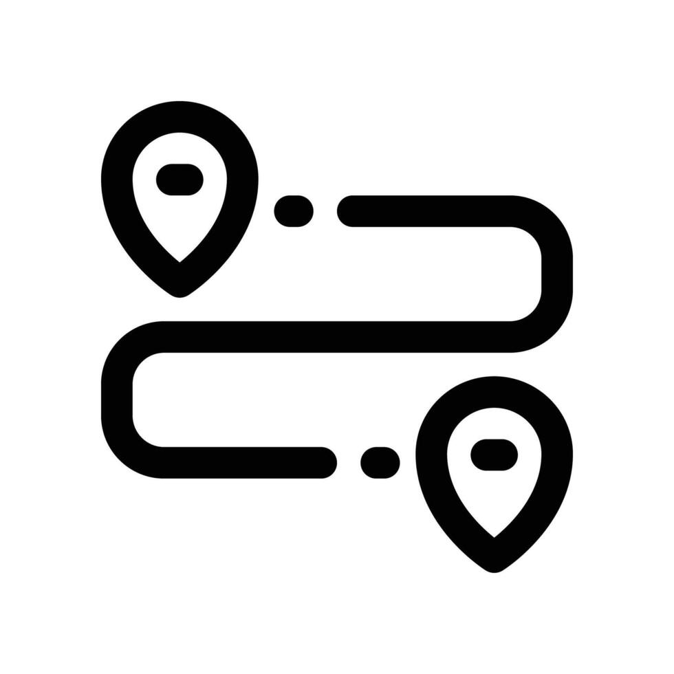 route icon. vector line icon for your website, mobile, presentation, and logo design.