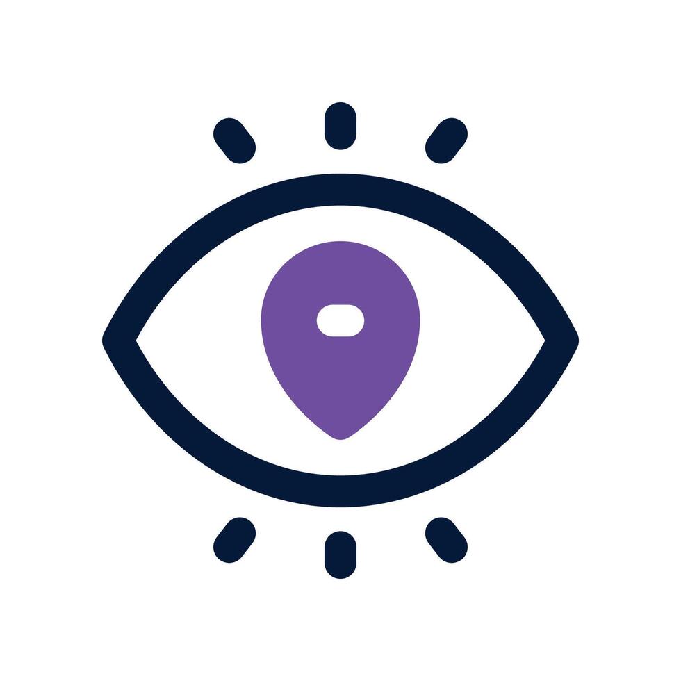 view icon. vector dual tone icon for your website, mobile, presentation, and logo design.