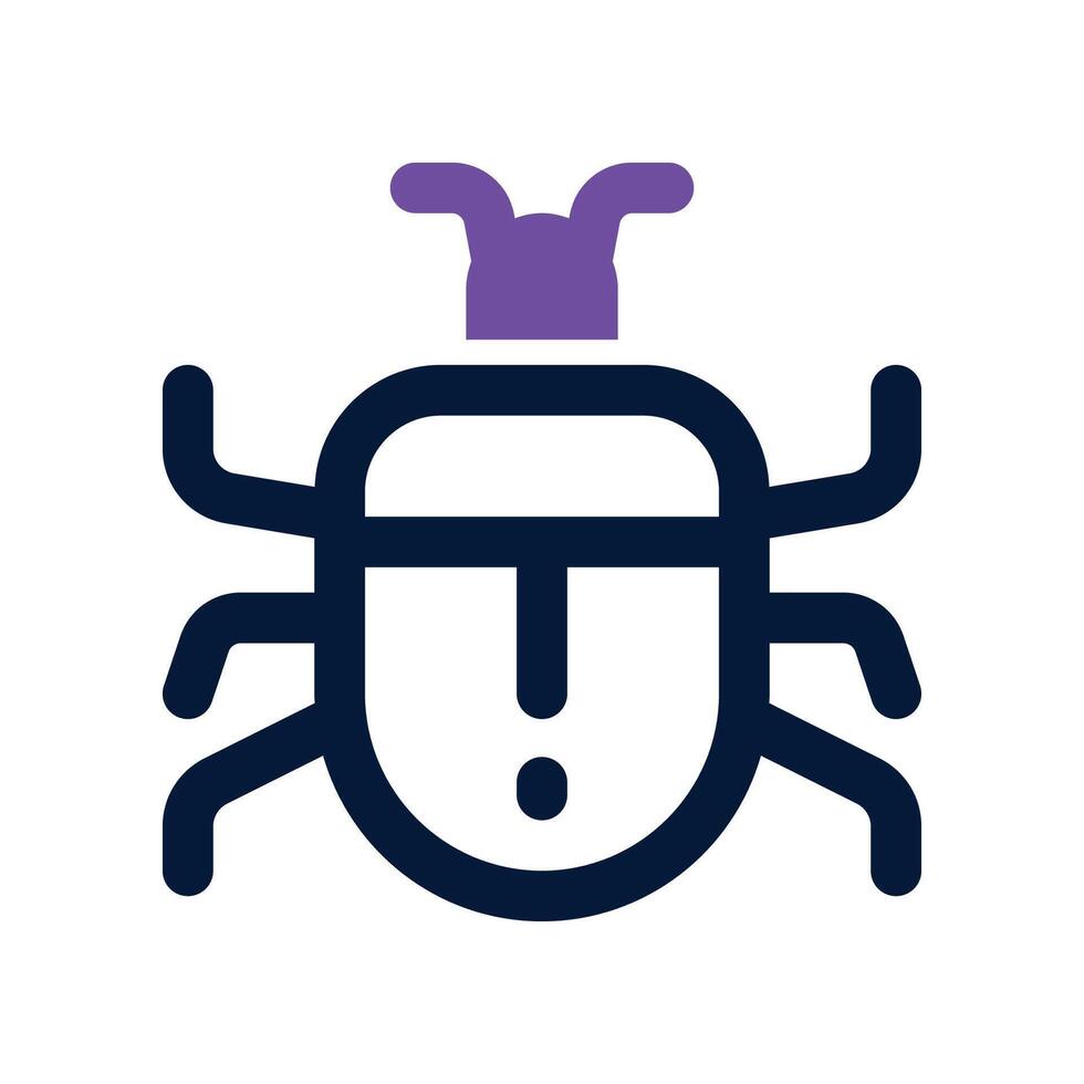 bug icon. vector dual tone icon for your website, mobile, presentation, and logo design.