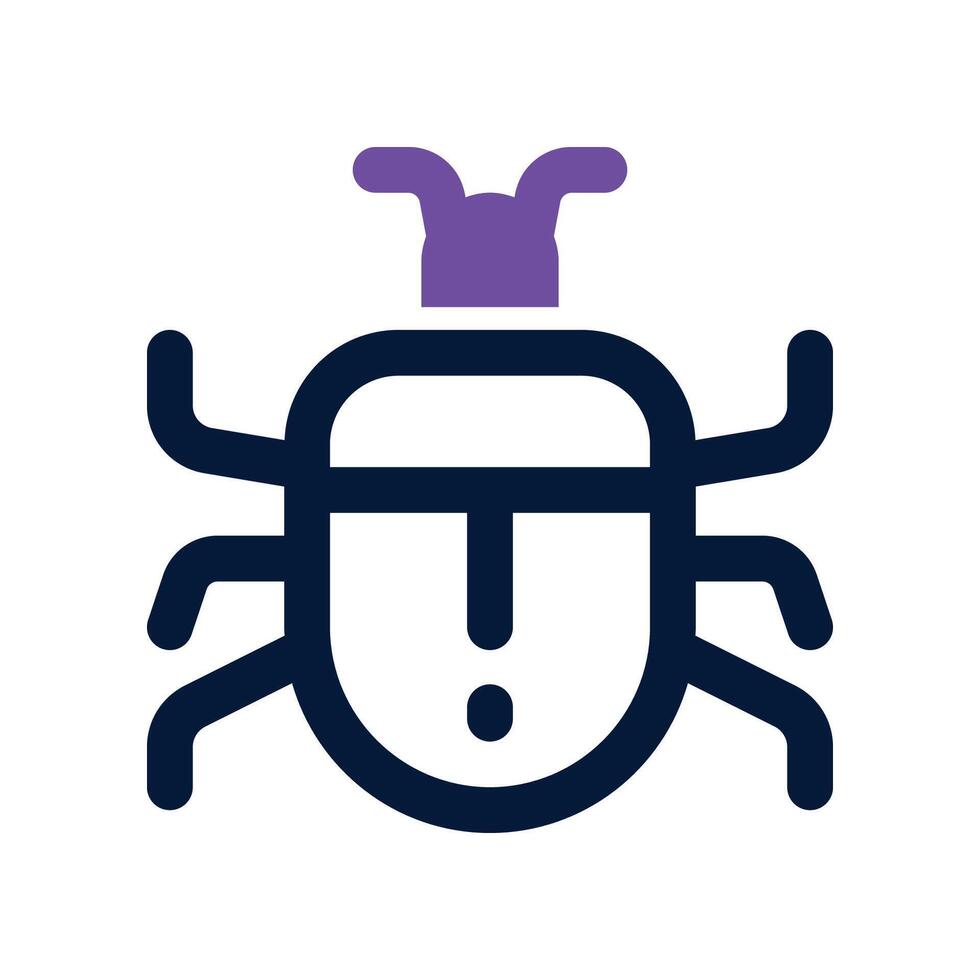 bug icon. vector dual tone icon for your website, mobile, presentation, and logo design.