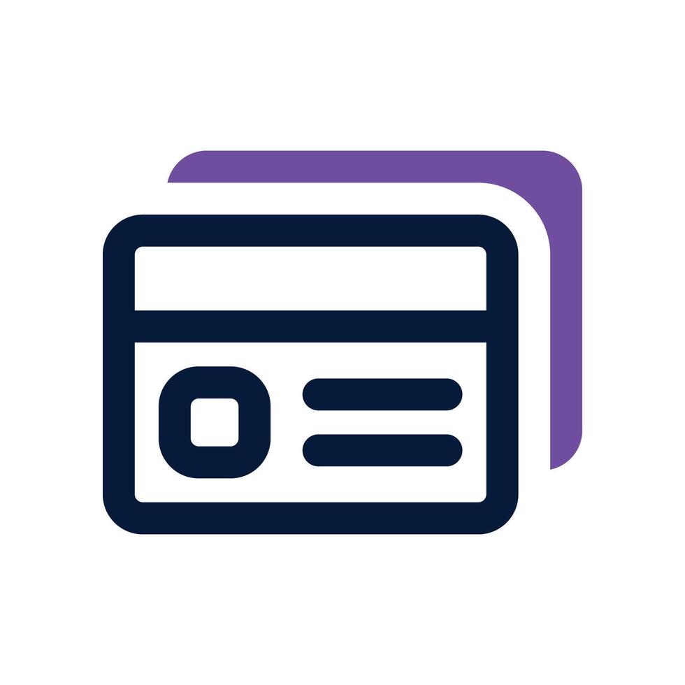 credit card icon. vector dual tone icon for your website, mobile, presentation, and logo design.