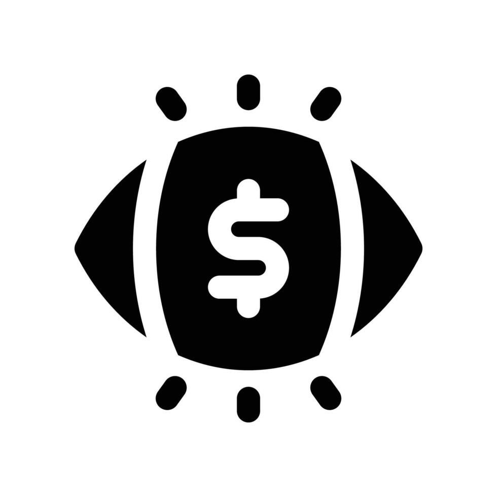 vision icon. vector glyph icon for your website, mobile, presentation, and logo design.