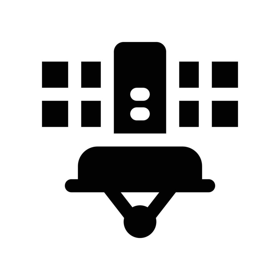 satellite icon. vector glyph icon for your website, mobile, presentation, and logo design.