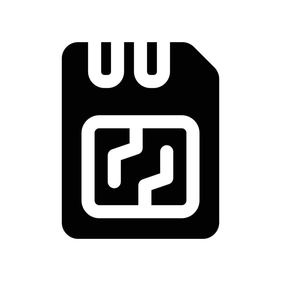 memory icon. vector glyph icon for your website, mobile, presentation, and logo design.