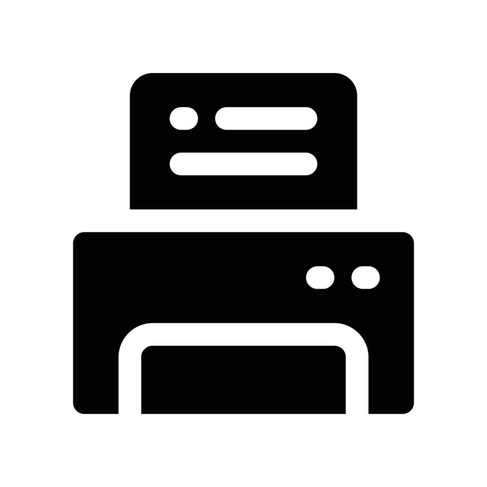 printer icon. vector glyph icon for your website, mobile, presentation, and logo design.