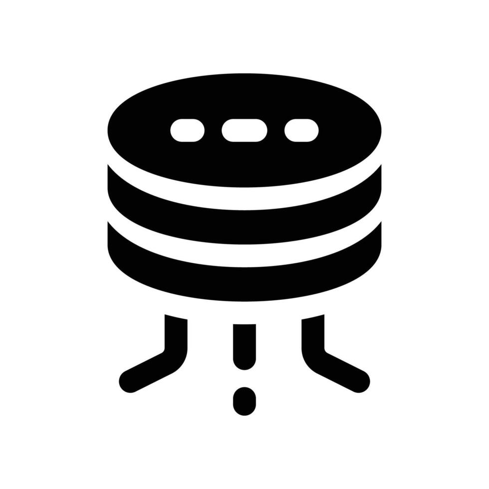 database icon. vector glyph icon for your website, mobile, presentation, and logo design.