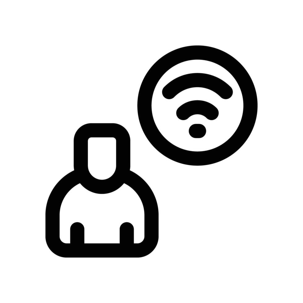 user icon. vector line icon for your website, mobile, presentation, and logo design.