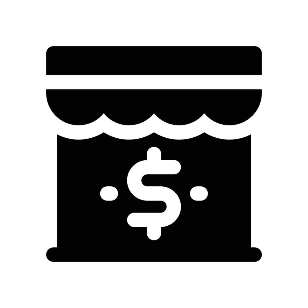 shop icon. vector glyph icon for your website, mobile, presentation, and logo design.