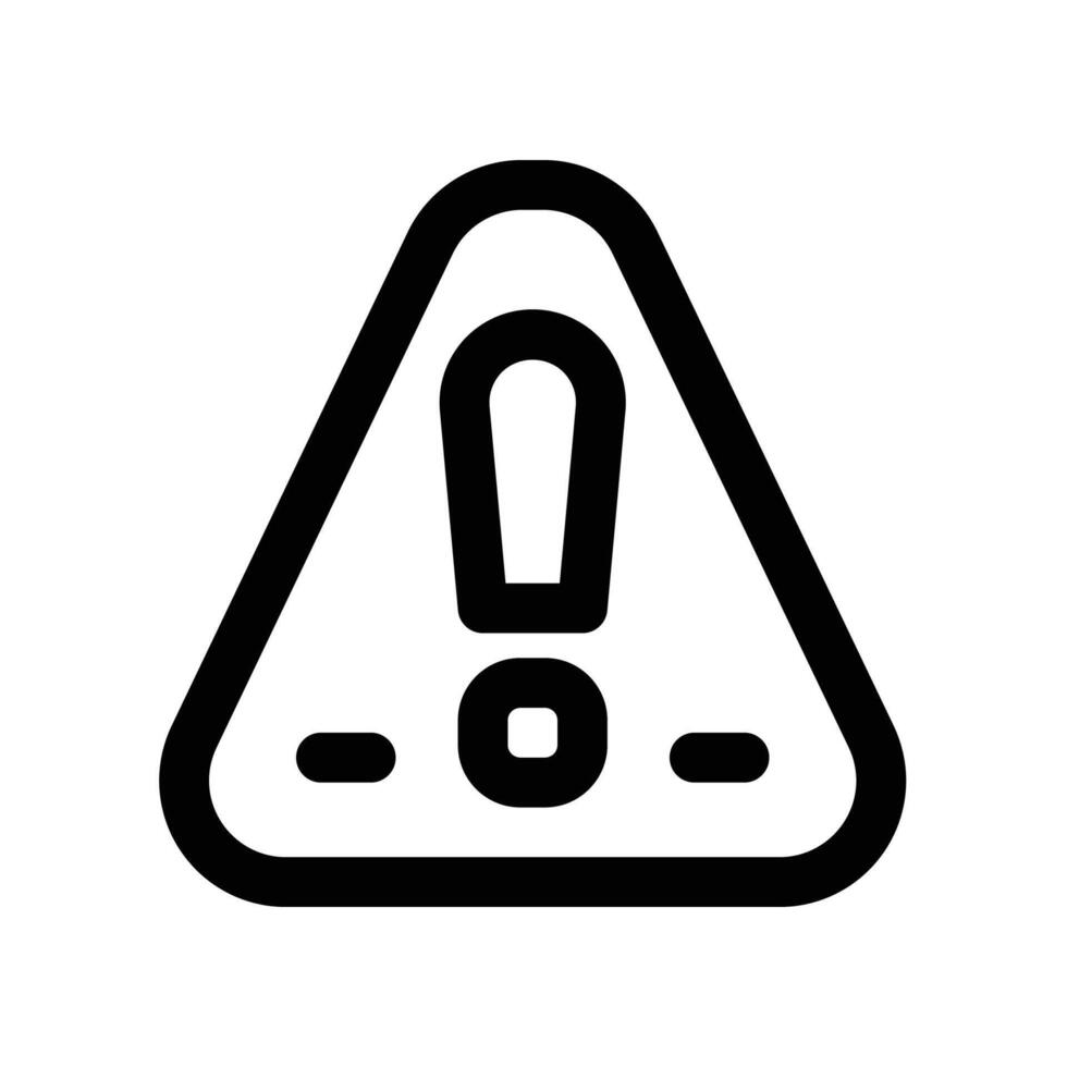 warning icon. vector line icon for your website, mobile, presentation, and logo design.