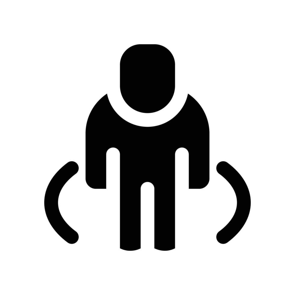 position icon. vector glyph icon for your website, mobile, presentation, and logo design.