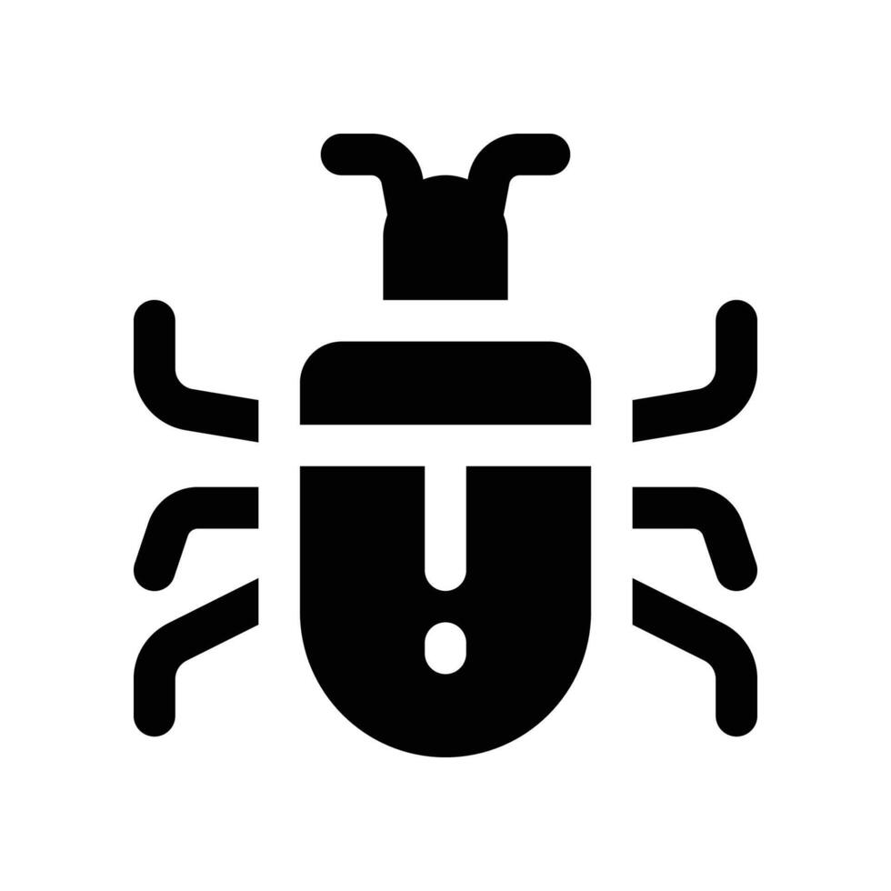bug icon. vector glyph icon for your website, mobile, presentation, and logo design.