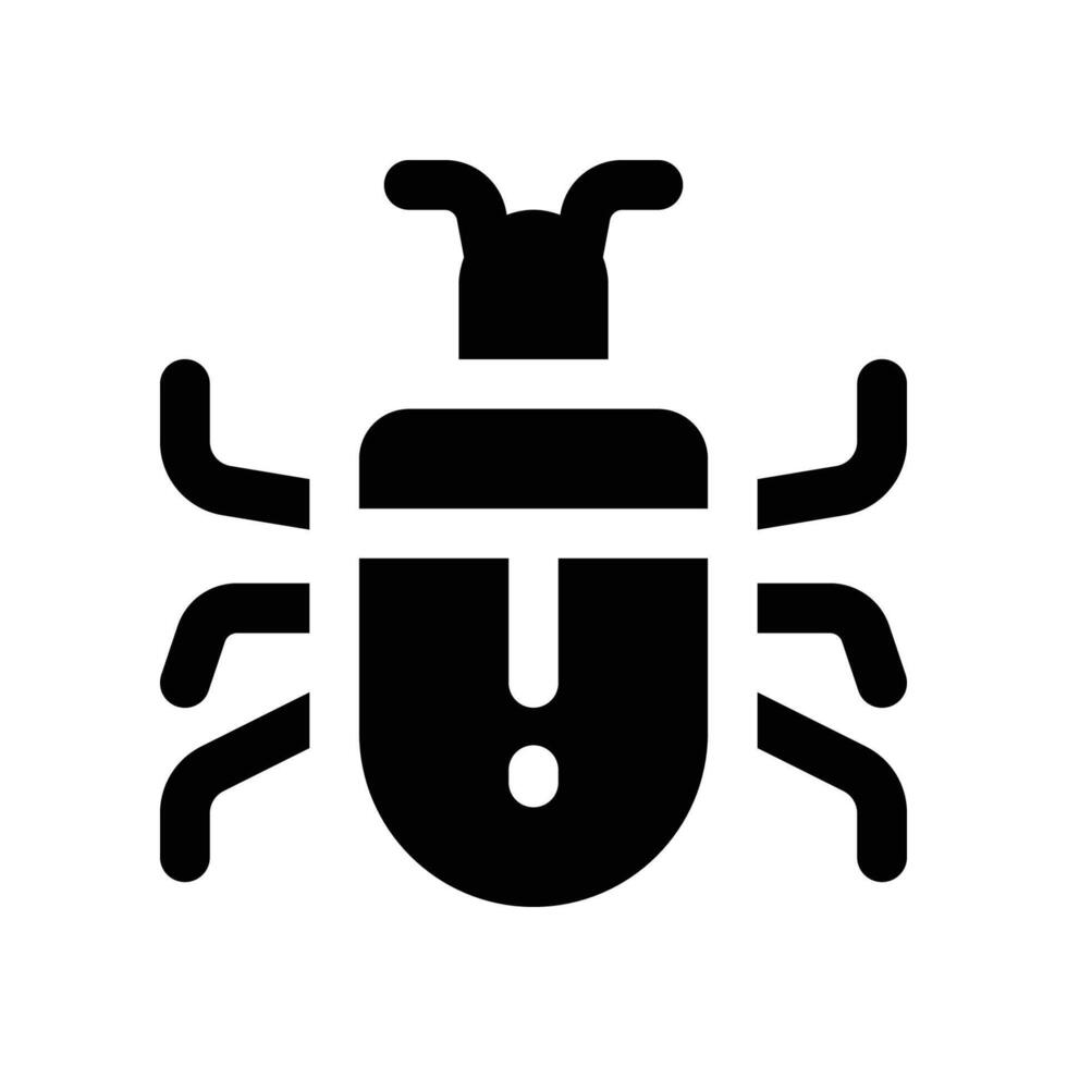 bug icon. vector glyph icon for your website, mobile, presentation, and logo design.