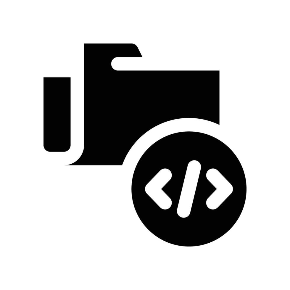 folder icon. vector glyph icon for your website, mobile, presentation, and logo design.
