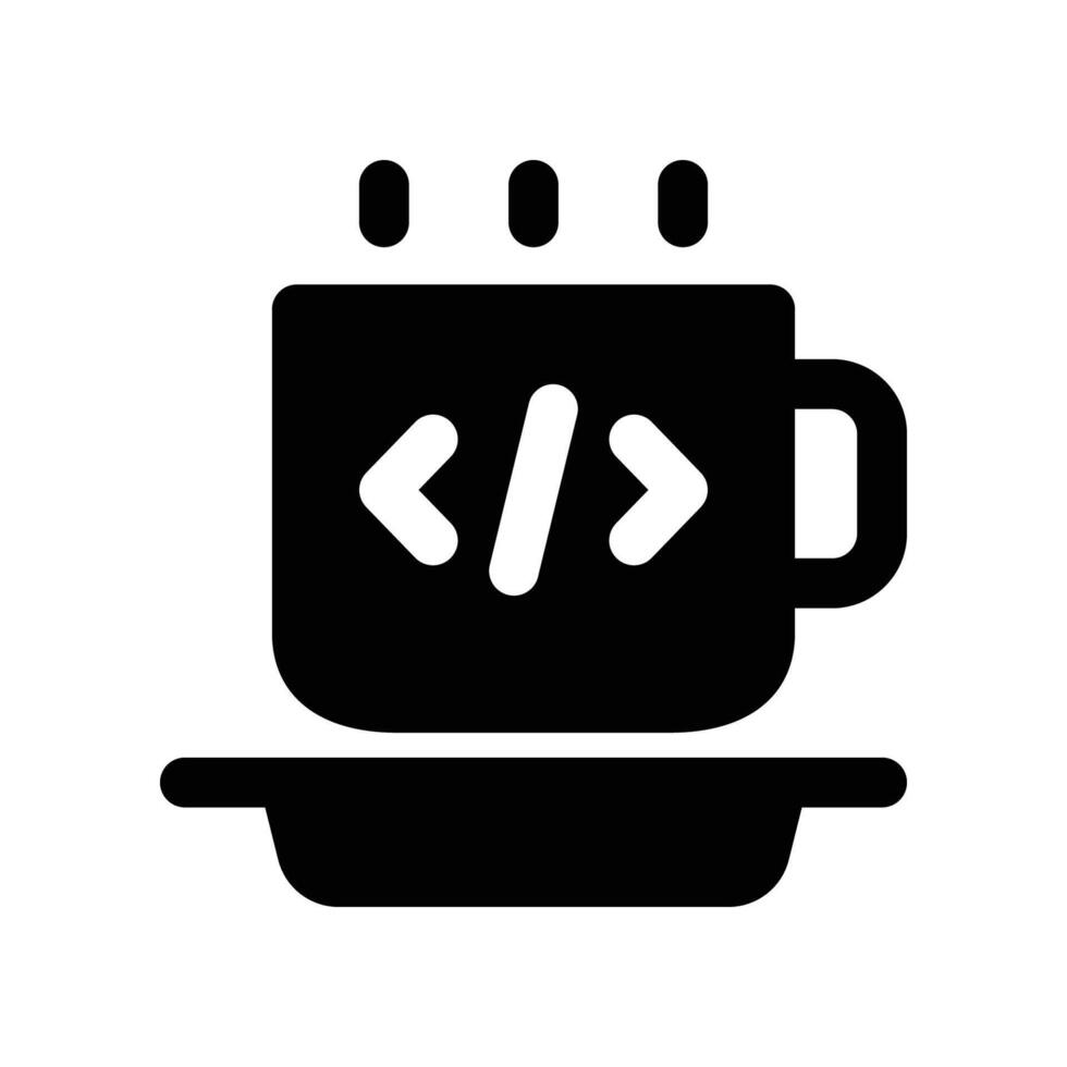 coffee icon. vector glyph icon for your website, mobile, presentation, and logo design.