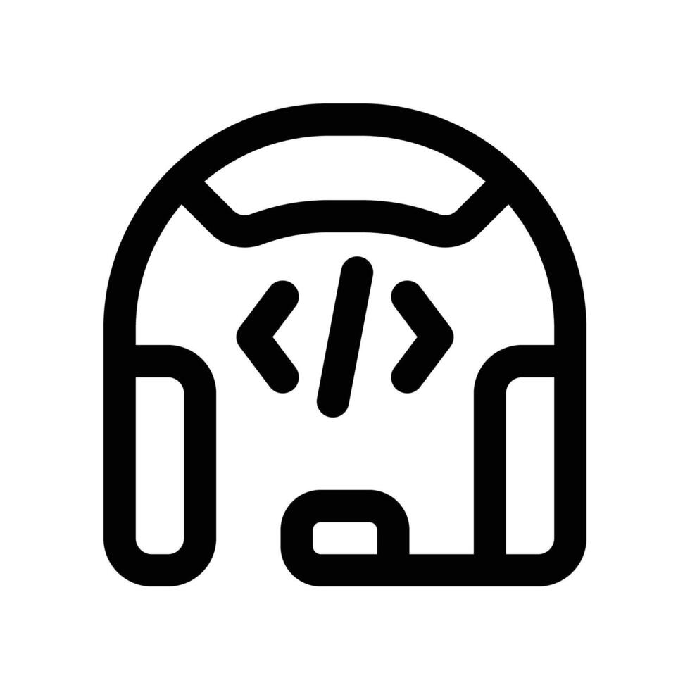 headphone icon. vector line icon for your website, mobile, presentation, and logo design.