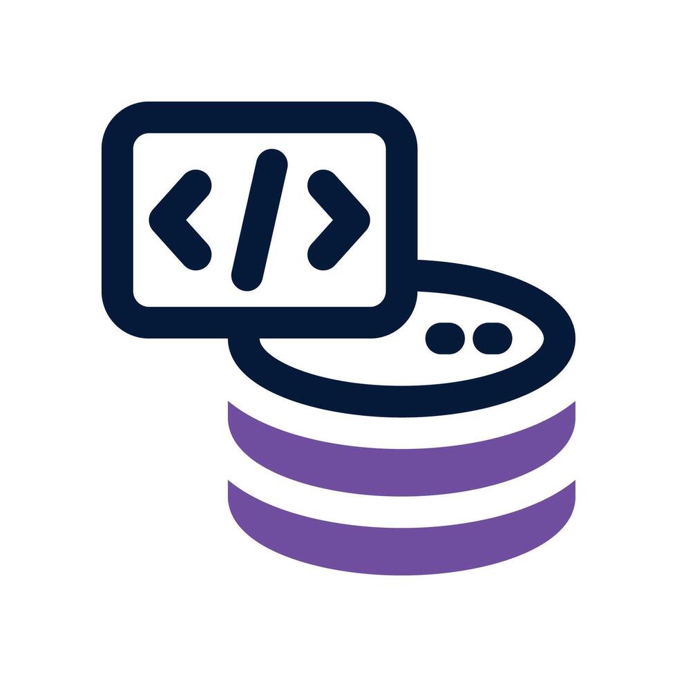 database icon. vector dual tone icon for your website, mobile, presentation, and logo design.
