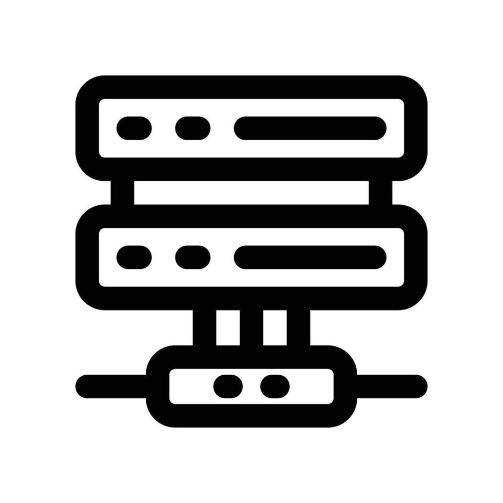 server icon. vector line icon for your website, mobile, presentation, and logo design.