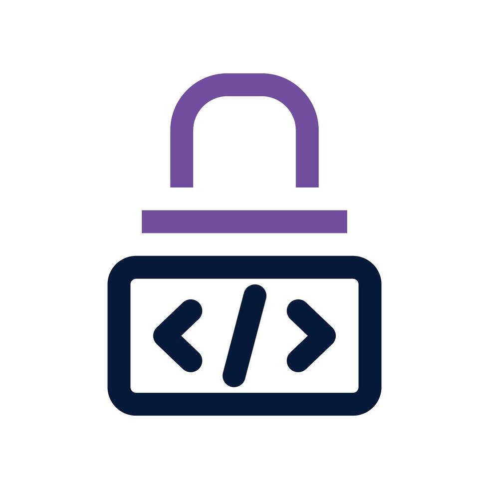 lock icon. vector dual tone icon for your website, mobile, presentation, and logo design.