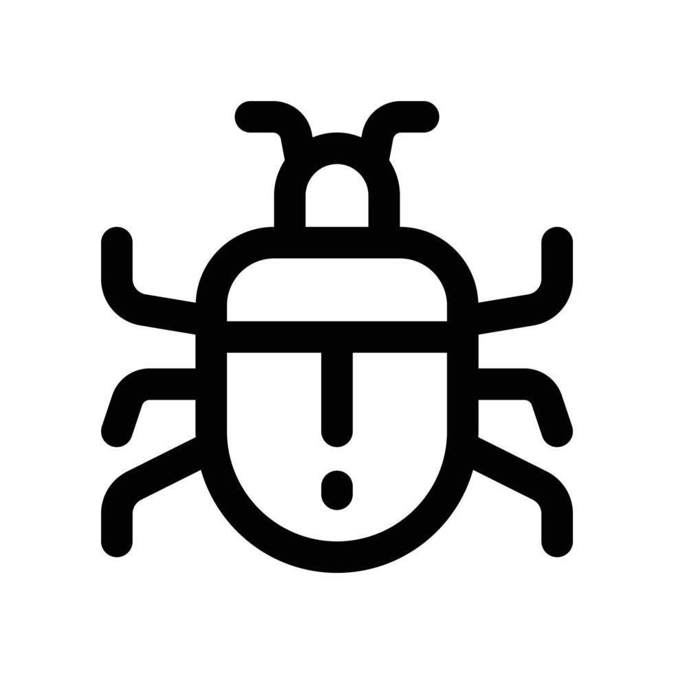 bug icon. vector line icon for your website, mobile, presentation, and logo design.