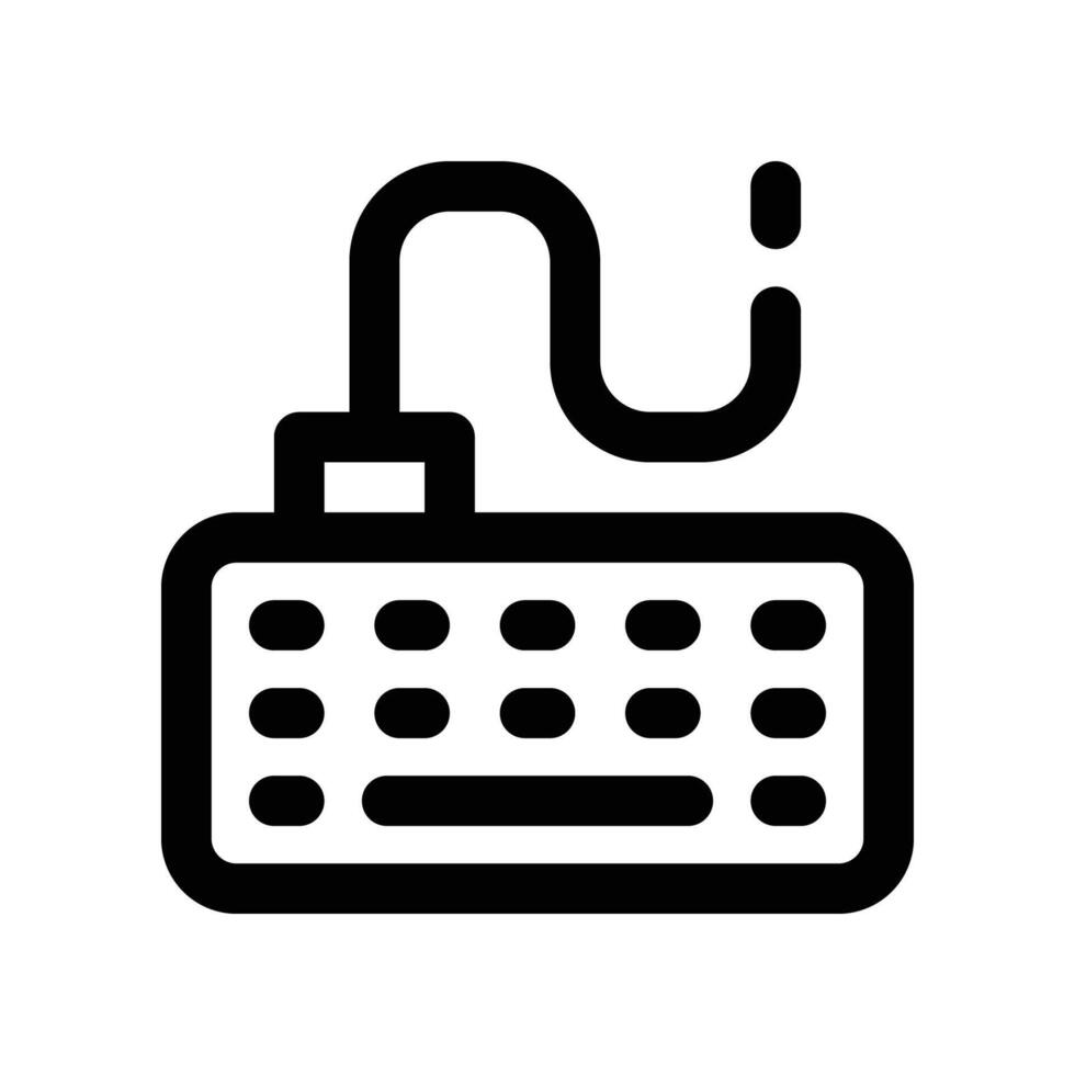 keyboard icon. vector line icon for your website, mobile, presentation, and logo design.