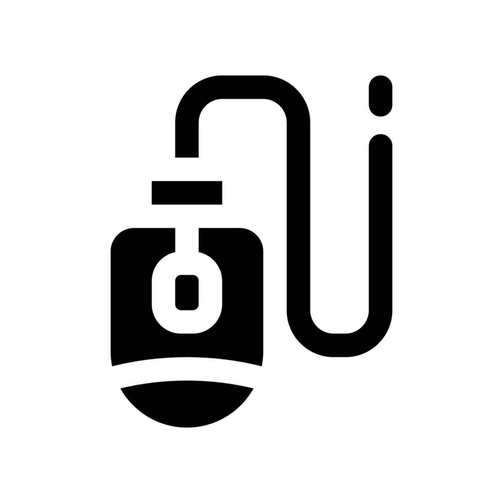 mouse icon. vector glyph icon for your website, mobile, presentation, and logo design.