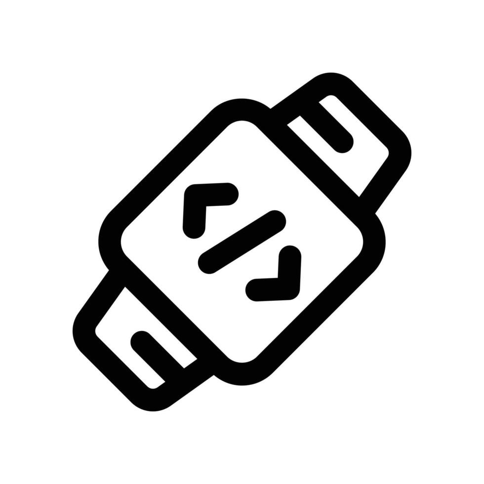 smartwatch icon. vector line icon for your website, mobile, presentation, and logo design.