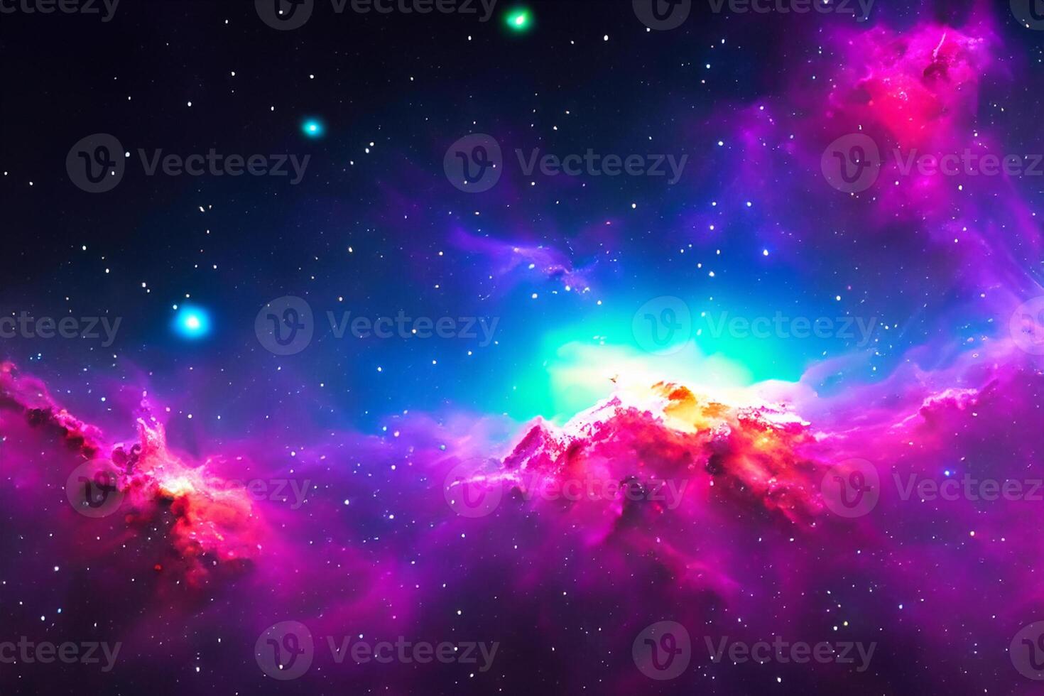 AI generated nebula space background photo