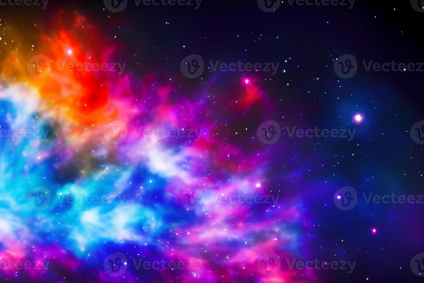 AI generated nebula space background photo