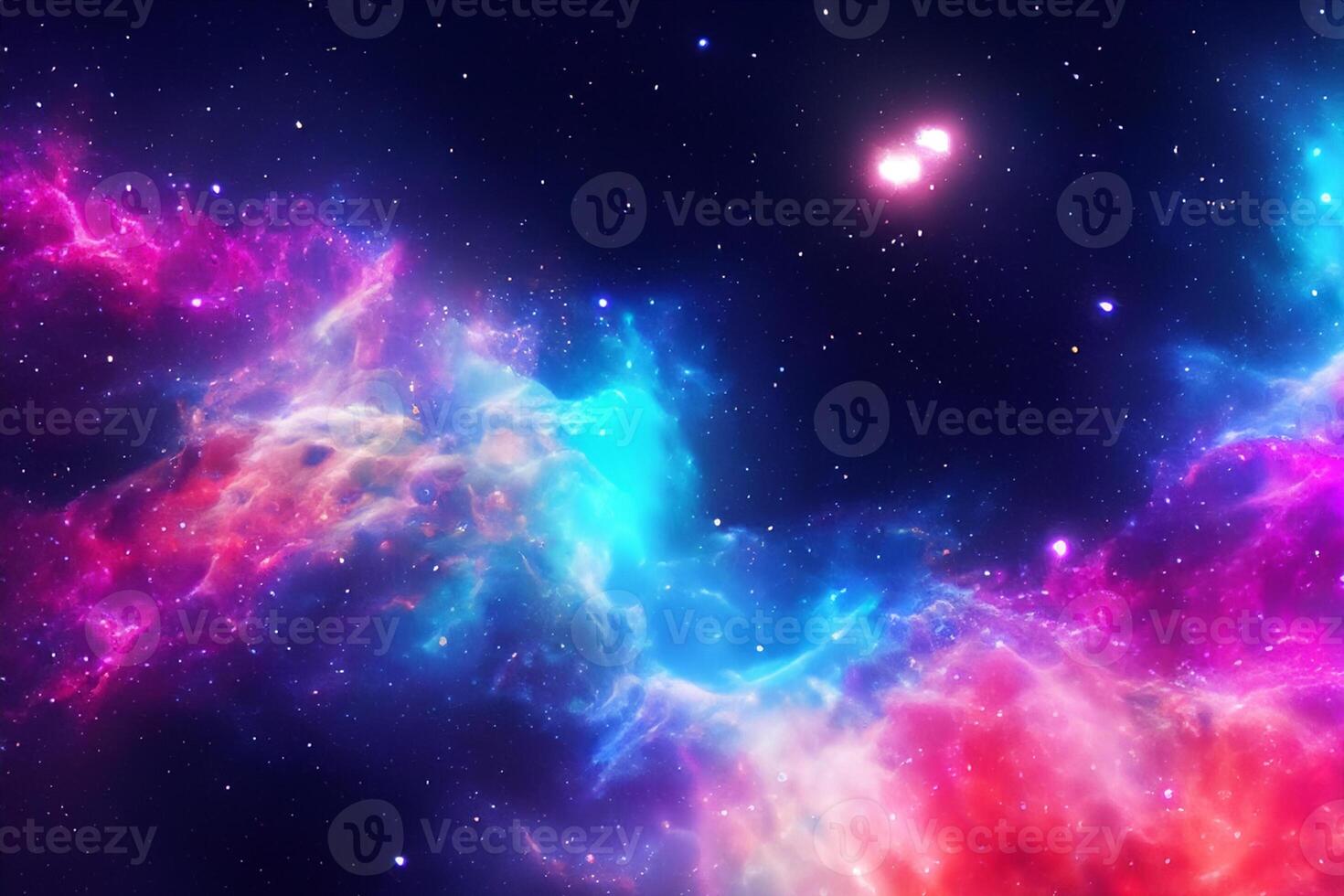 AI generated nebula space background photo