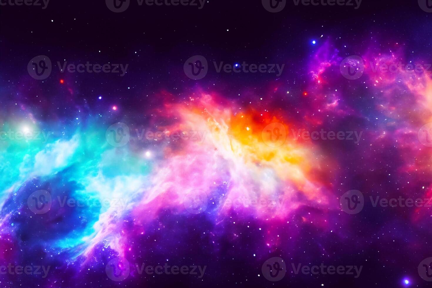 AI generated nebula space background photo