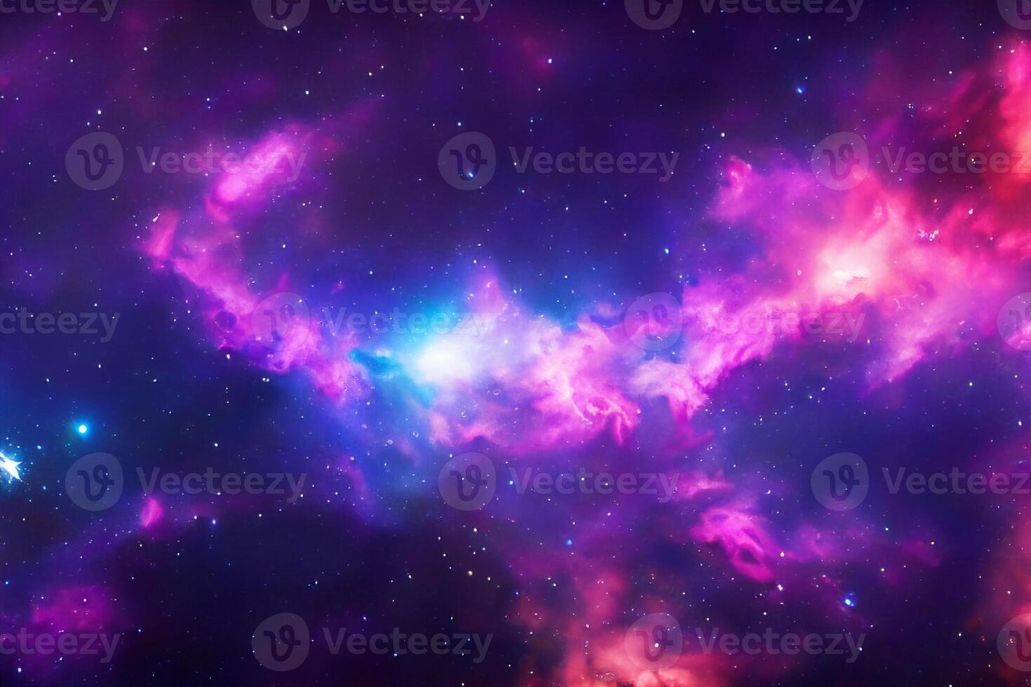 AI generated nebula space background photo