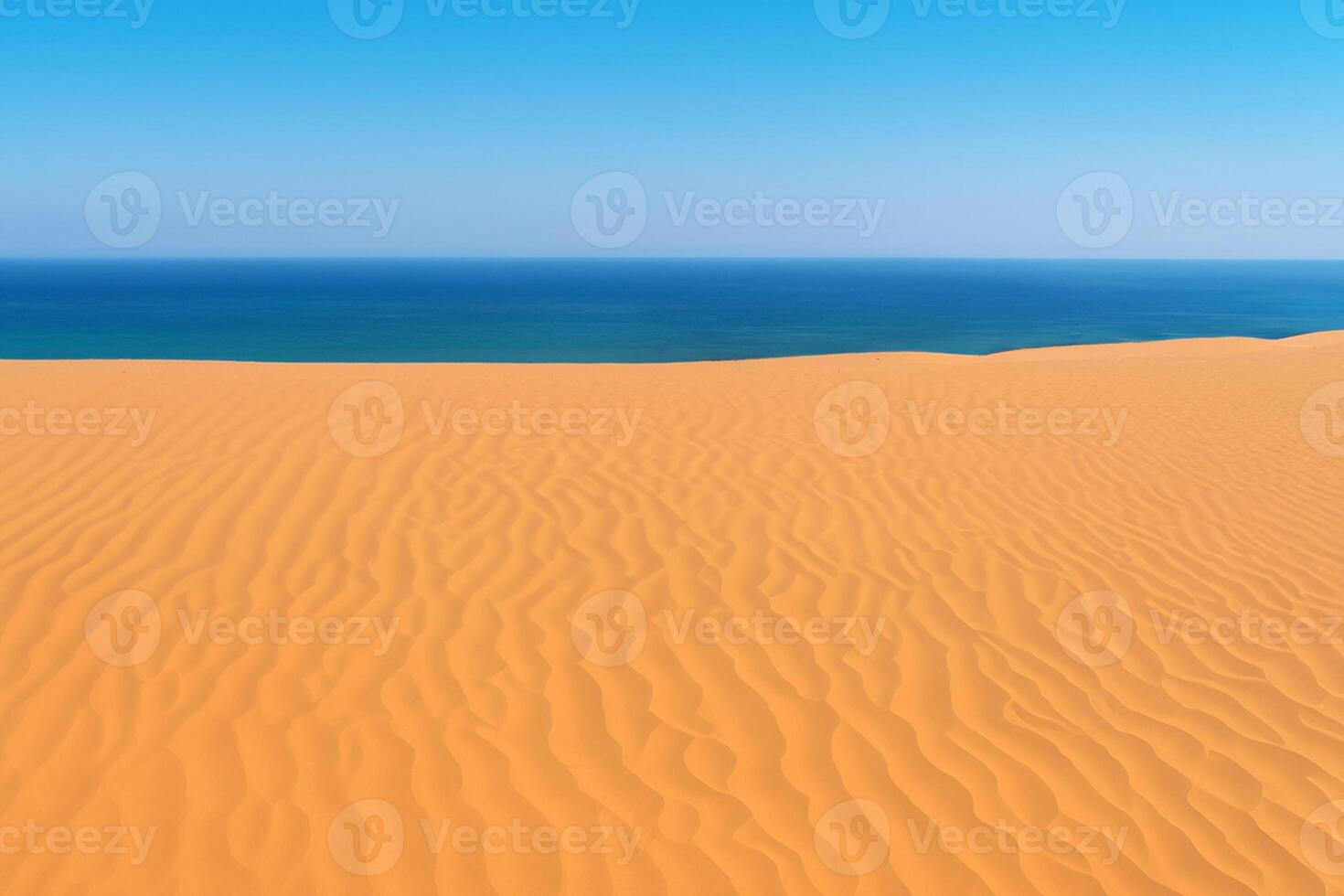 AI generated Desert Landscape Background photo