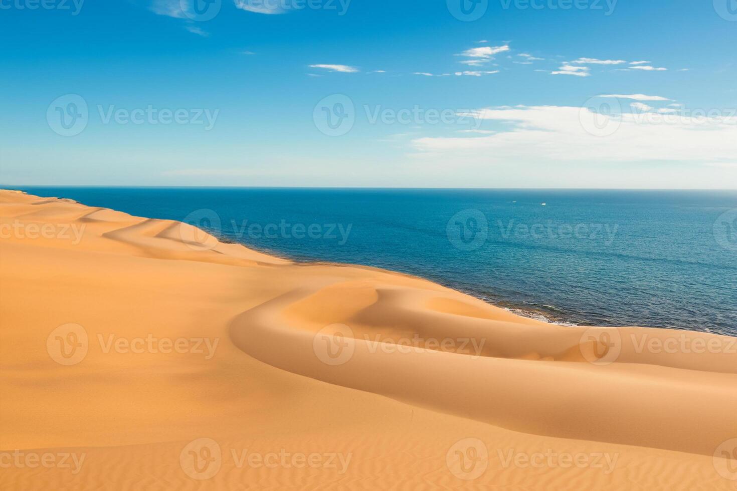 AI generated Desert Landscape Background photo