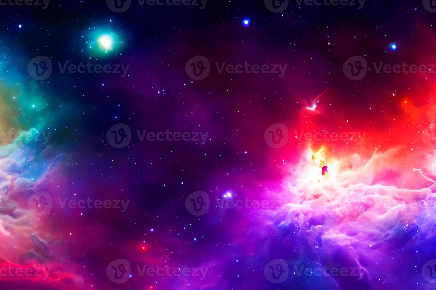 AI generated nebula space background photo